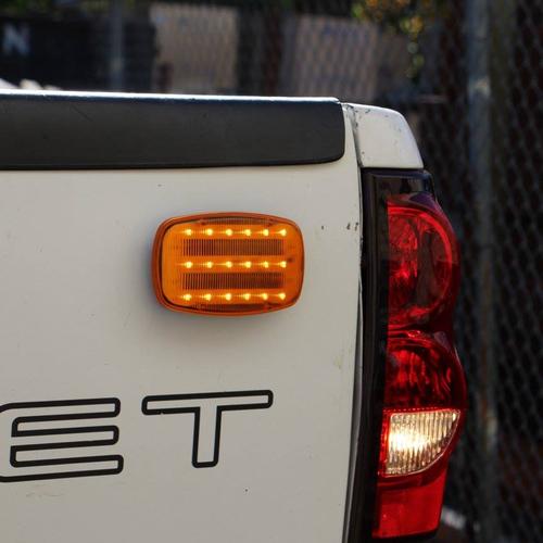 220V Orange Led Strobe Light Emergency Hazard Beacon Light Magnet Warning Flashing Bright Waterproof Emergency Vehicle Lights for Cars and Trucks 