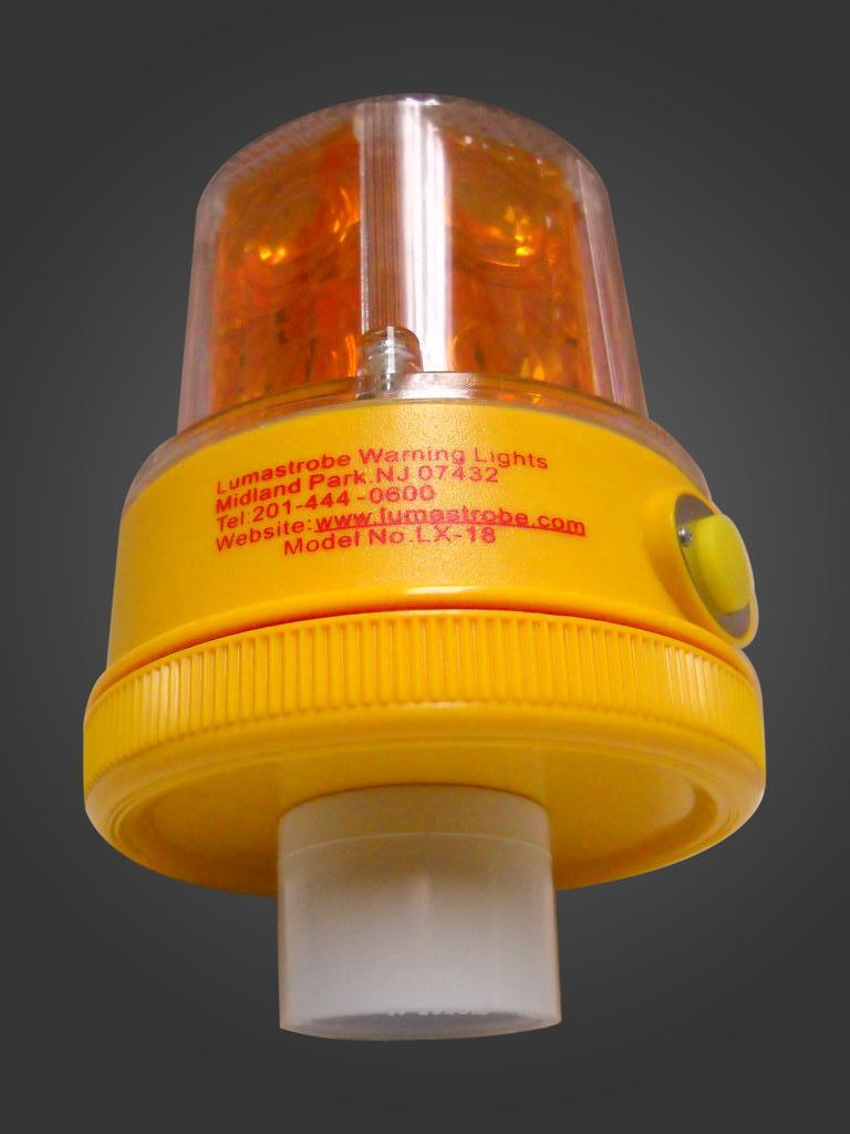 LED Strobe Warning Light w/ Socket Flange LX18SFM 1"