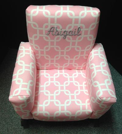 Pink Chain Link Rocking Chair