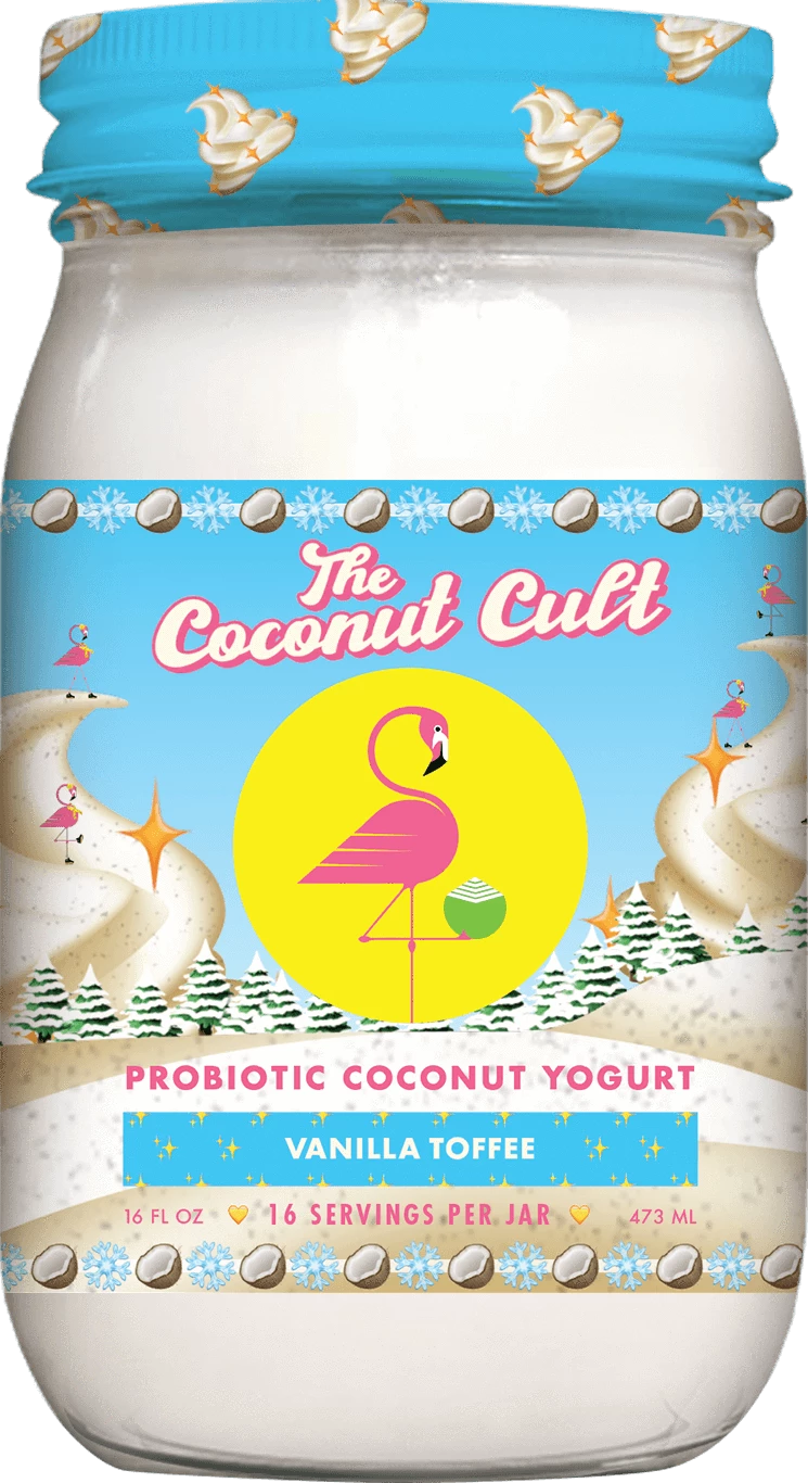 Coconut cult probiotic coconut yogurt vanilla toffee