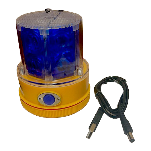 Round LED Flashing beacon with Magnet Socket (Battery) Total high: 98