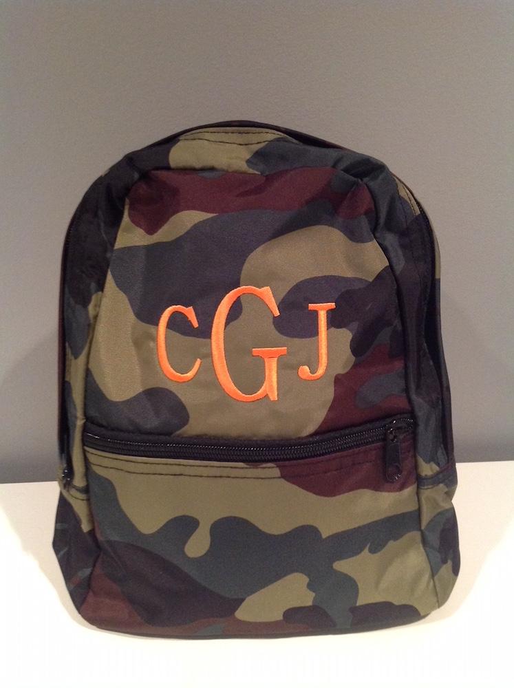 camo girls backpack