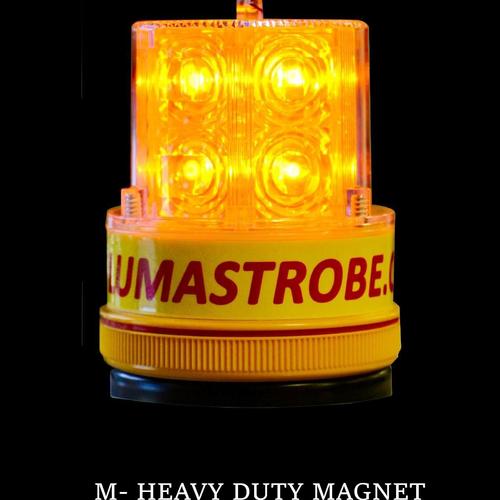 LED Strobe Warning Light w/ Heavy-Duty Magnetic Base LX-18-M