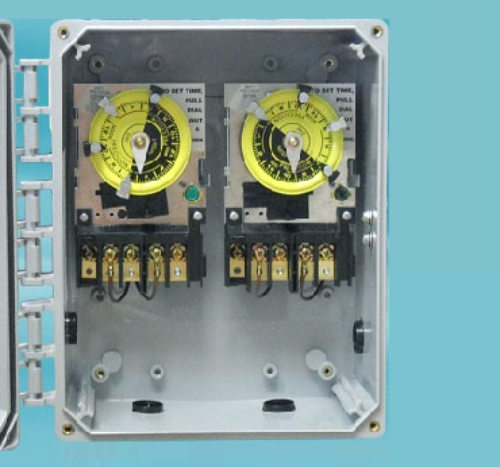 Two-In-One Swimming Pool Time Switches with Enclosure