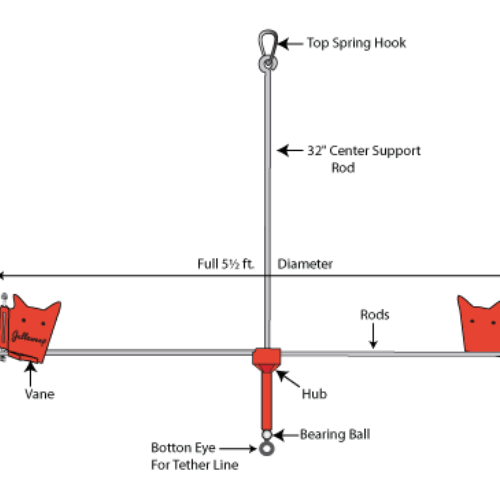 Gullsweep® Bird Deterrent for Sailboats - Hanging Model